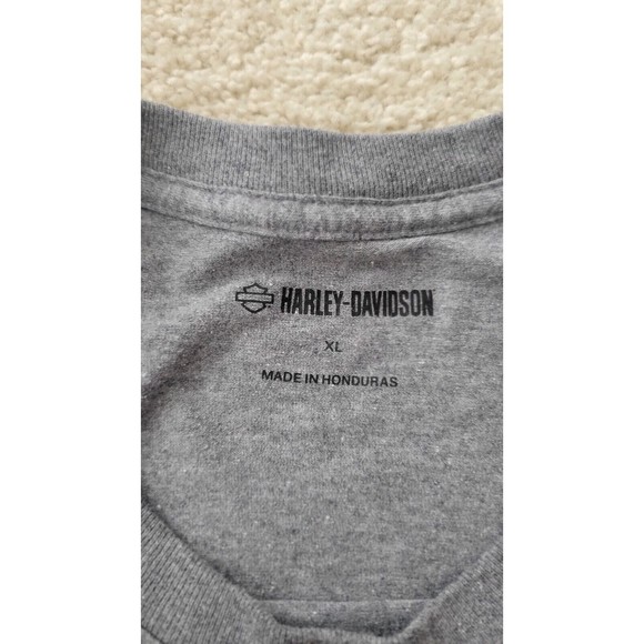 Harley-Davidson® Gray Men's Short Sleeve Shirt  Checkerboard Sz XL - Picture 4 of 8